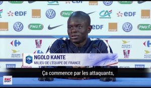 Équipe de France : "Le pressing est un travail d'équipe" rappelle Kanté