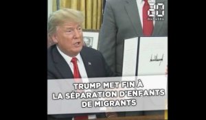 Trump met fin à la séparation d'enfants de migrants