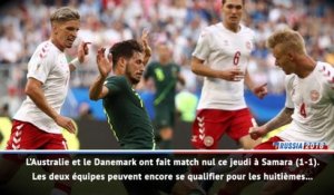 Fast match report - Danemark 1-1 Australie