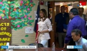 "Je m'en fiche complètement" : le veste de Melania Trump fait polémique
