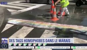 Tags homophobes dans le Marais: "C'est gratuit et ça pourrit la vie", témoigne un habitant du quartier