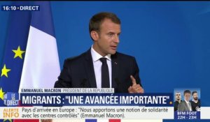 Gestion migratoire: "La France n'ouvrira pas de centres" d'accueil, annonce Emmanuel Macron