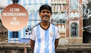 Inde : un fan de Messi repeint sa maison en son honneur