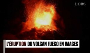 Guatemala : l'impressionnante éruption du volcan Fuego