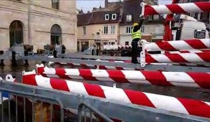 Besançon :  installation de la grande roue