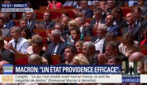 "Rien ne changera pour les retraités d'aujourd'hui, rien." Macron fait réagir les parlementaires réunis en Congrès