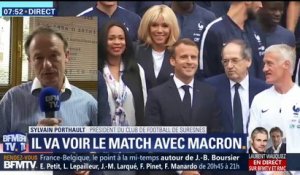 Sylvain Porthault raconte comment il a appris qu'il accompagnerait Emmanuel Macron pour voir France-Belgique