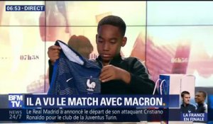 Un maillot, des autographes… le jeune Yanel revient sur sa demi-finale aux côtés de Macron et des Bleus