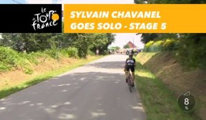 Sylvain Chavanel part seul en tête / goes solo - Étape 5 / Stage 5 - Tour de France 2018