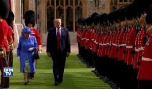 Donald Trump reçu par la reine Elizabeth II