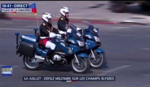 Deux motards se percutent au défilé du 14 juillet - vidéo de l’accident
