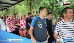 France – Croatie : Ces supporters prêts à tout pour dégoter une place pour la finale (Vidéo)