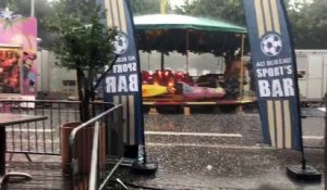 Violent orage avant le match à saint-Dié-des-Vosges