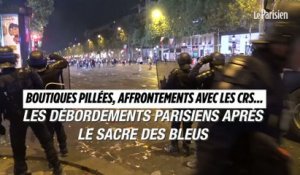 Boutiques pillées, affrontements avec les CRS… Les débordements parisiens après le sacre des Bleus