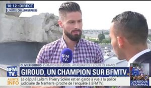 Olivier Giroud: "Sur les Champs, c'était parfois dangereux. Mais c'était magnifique. On n'a jamais vu ça, on se croyait comme dans un film"