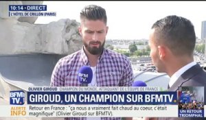 Olivier Giroud: "Sur les Champs, les gens étaient à distance mais on a vraiment senti la ferveur, l'euphorie autour de cette coupe"