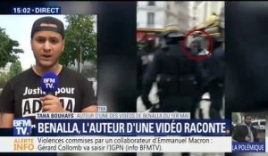 Benalla: "à aucun moment on ne pouvait penser que c'était des collaborateurs du président", raconte l'auteur d'une vidéo