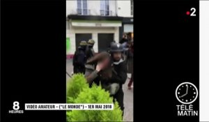 Un collaborateur d'Emmanuel Macron filmé en train de passer à tabac un manifestant