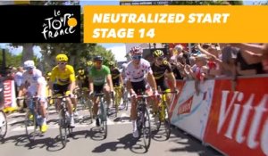 Départ fictif / Neutralized start - Étape 14 / Stage 14 - Tour de France 2018