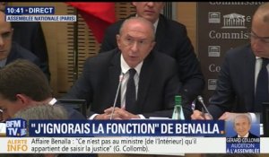 "Je n'ai jamais évoqué la situation d'Alexandre Benalla avec le président de la République", déclare Gérard Collomb
