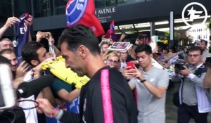 L'arrivée des joueurs du PSG à Singapour