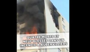 Quatre morts dans l'incendie d'un immeuble à Aubervilliers
