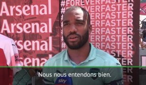 Arsenal - Lacazette: "J'aime jouer aux côtés d'Aubameyang"