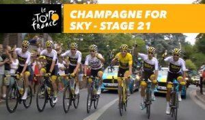 Champagne pour l'équipe Sky / Champagne for Sky - Étape 21 / Stage 21 - Tour de France 2018