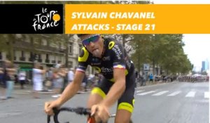 Attaque de Sylvain Chavanel / Chavanel Attacks! - Étape 21 / Stage 21 - Tour de France 2018