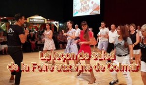 Foire aux vins de Colmar : trois minutes pour apprendre la salsa