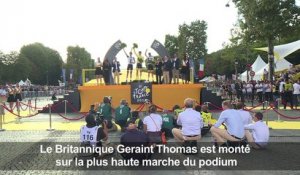 Geraint Thomas remplace Chris Froome en haut des "Champs"