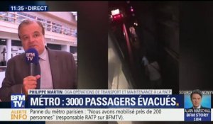 Panne dans le métro: la RATP "peut comprendre" la réaction des usagers qui ont décidé de descendre sur les voies