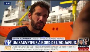 Ludovic Duguépéroux, marin de l’Aquarius, raconte "des conditions de survie" 