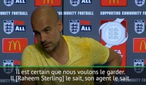 Man City - Guardiola : "Nous voulons garder Sterling"