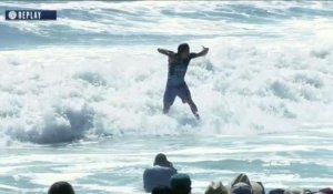 Adrénaline - Surf : La vague notée 8,17 points de K. Igarashi vs. G. Colapinto (Vans US Open of Surfing)