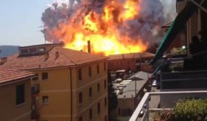 Explosion d'un camion-citerne à Bologne (Italie)