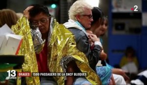 "Une vraie galère" : la nuit mouvementée de 1 500 passagers de la SNCF bloqués par les orages
