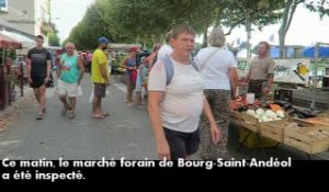 Contrôle du marché forain à Bourg Saint-Andéol