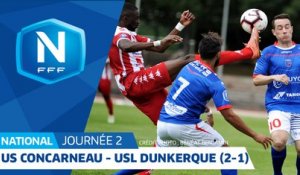 J2: US Concarneau - USL Dunkerque (2-1), le résumé