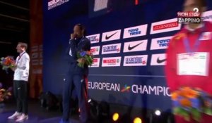 Pascal Martinot-Lagarde fond en larmes sur le podium du 110m haies (vidéo)