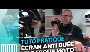 Tuto pratique moto - Ecran antibuée pour casque moto