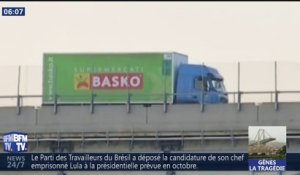 Gênes : 36 heures après les essuie-glaces de ce camion fonctionnent encore