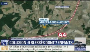 Collision entre un car et un camion: "Il y avait des travaux, mais pas de dangerosité particulière", assure la préfecture de l'Aisne