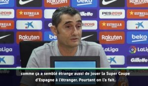 Barça - Valverde : "Étrange de jouer un match de championnat à l'étranger"
