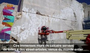 "Street art on the roc" en Bourgogne