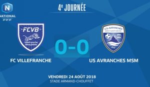 J4 : FC Villefranche B. - US Avranches MSM (0-0), le résumé