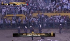 Copa Libertadores - Des scènes de violence interrompent un match à Santos