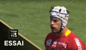 TOP 14 - Essai Karl CHATEAU (USAP) - Agen - Perpignan - J2 - Saison 2018/2019