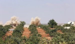 Bombardements à l'artillerie et aériens sur la province d'Idleb