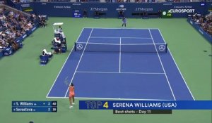 Serena en mode passing, la puissance d'Osaka : le top 5 des points de jeudi